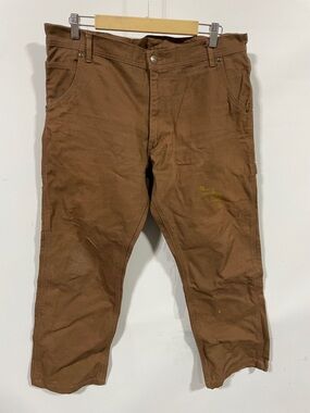Key Men's Brown Work Pants - Durable Canvas Utility Trousers